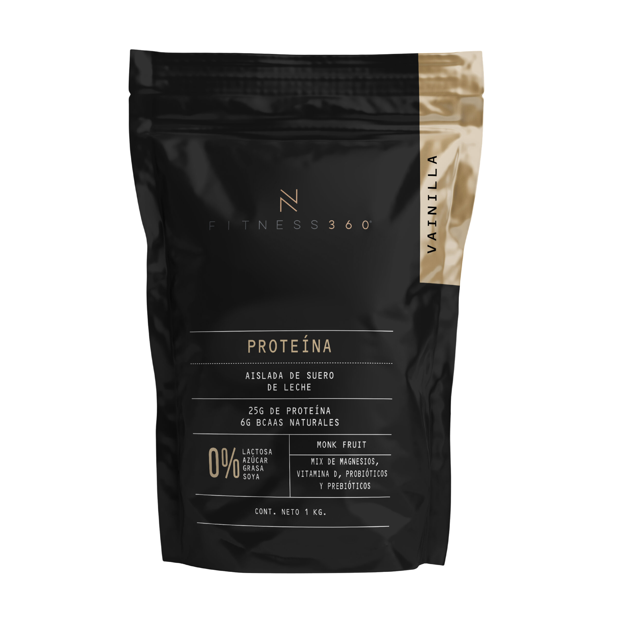 proteína aislada de suero de leche n fitness 360 sabor vainilla